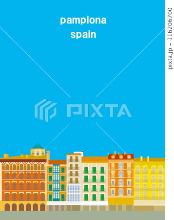 パンプローナ　pamplona　カスティージョ広場　plaza del castillo　スペイン 116206700