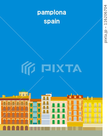 パンプローナ pamplona カスティージョ広場 plaza del castillo スペイン パンプローナ pamplona カスティージョ広場 plaza del castillo スペイン 116206704