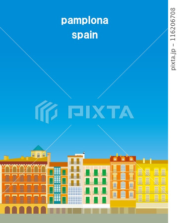 パンプローナ　pamplona　カスティージョ広場　plaza del castillo　スペイン 116206708