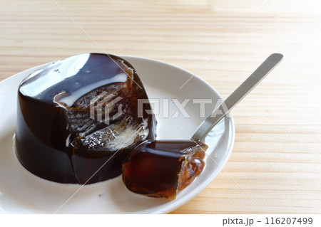 コーヒーミルクをかけたコーヒーゼリー 116207499