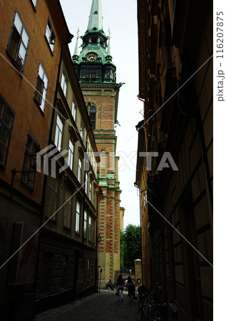 中世の面影残るストックホルムの路地 中世の面影残るストックホルムの路地 116207875