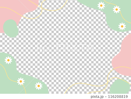 Girly floral frame Girly floral frame 116208819