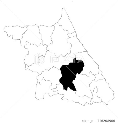 pyeongchang-gun or pyeongchang County location on Gangwon-do or Gangwon Province and Republic of Korea or South Korea map. counties map of gangwon state 116208906