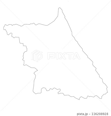 gangwon map, administrative map of the South Korean province of Gangwon-do 116208928
