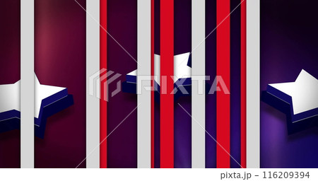 Image of stripes and stars coloured with flag of usa 116209394