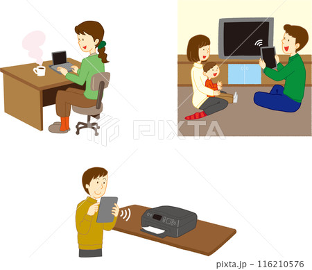 タブレットを使用した生活 116210576