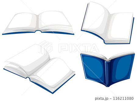 Open Books Vector Illustration 116211080