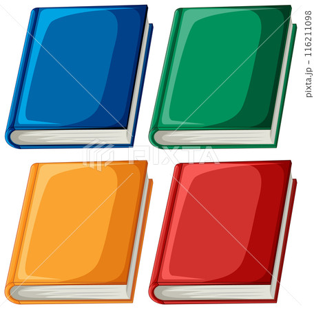 Colorful Closed Books Illustration Colorful Closed Books Illustration 116211098