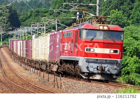 【JR貨物】EF510形〜ECO-POWER レッドサンダー〜（ハピラインふくい線：牛ノ谷〜細呂木） 116211782