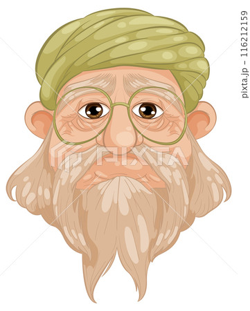 Elderly Man with Green Turban Elderly Man with Green Turban 116212159