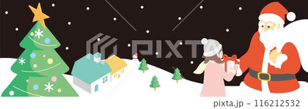 バナー フレーム クリスマス アイソメトリック サンタクロース 街並み 背景 イラスト素材 バナー フレーム クリスマス アイソメトリック サンタクロース 街並み 背景 イラスト素材 116212532