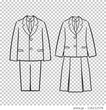 服 イラスト 線画 png 販売