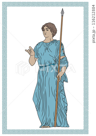Vector Greek women. Vector Greek women. 116212884
