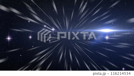 Image of white light trails moving on seamless loop 116214534