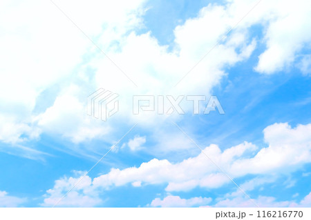 青空と白い雲・背景素材 青空と白い雲・背景素材 116216770