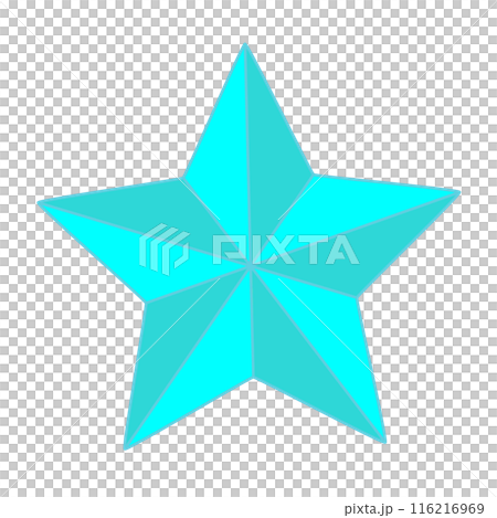 Origami star illustration 116216969