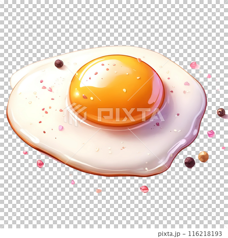 3d fried egg  116218193