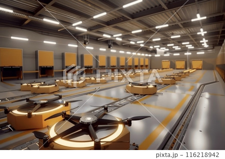 Automated Drone Logistics Center Interior 116218942
