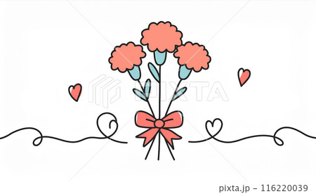 母の日イメージ カーネーション 母の日イメージ カーネーション 116220039