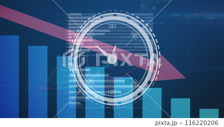 Image of envelope over binary coding on blue...のイラスト素材 [116220206] - PIXTA