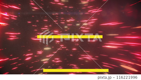 Image of i stand with ukraine over black space with red lights moving fast 116221996