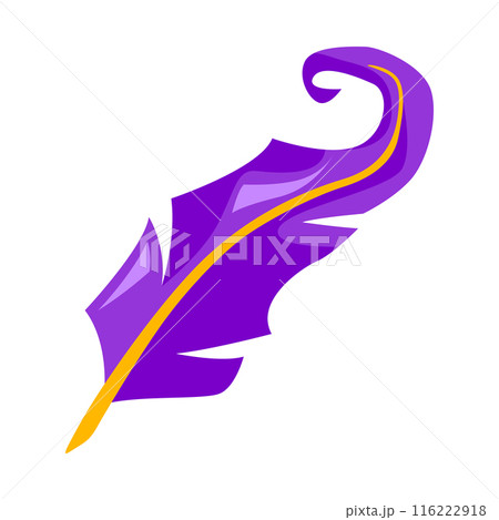 Magic feather illustration. Witchcraft alchemy mystery element. Magic feather illustration. Witchcraft alchemy mystery element. 116222918