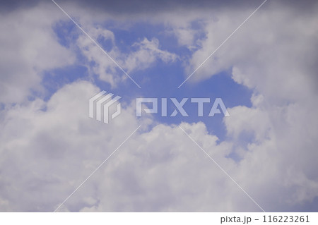 雲のある青空 (背景素材) 雲のある青空 (背景素材) 116223261