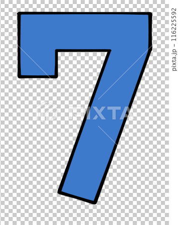 数字の七のイラスト素材 数字の七のイラスト素材 116225592