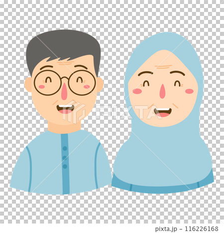 cartoon happy grandparent day  116226168