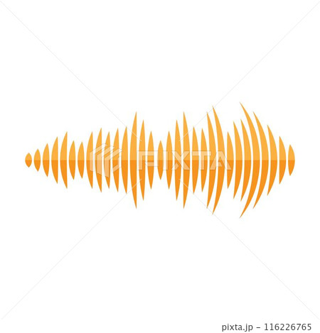 Sound wave logo images illustration 116226765