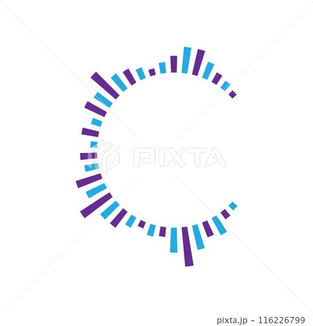 Sound wave logo images illustration 116226799