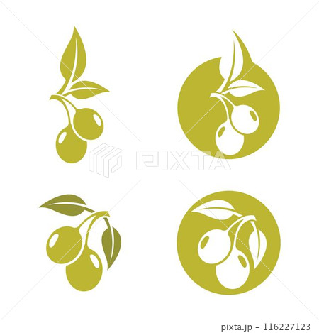 Olive logo images illustration 116227123