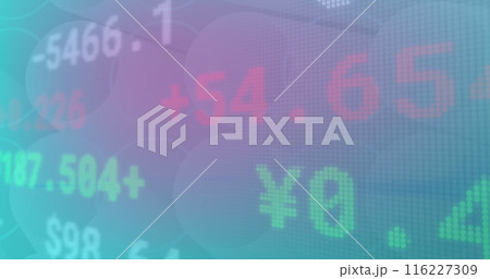 Image of financial data processing over grid 116227309