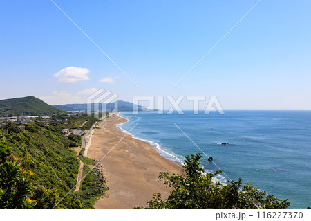 日出の石門周辺から見た片浜十三里 愛知県田原市 日出の石門周辺から見た片浜十三里 愛知県田原市 116227370