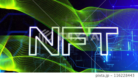 Image of nft text over moving shapes Image of nft text over moving shapes 116228443