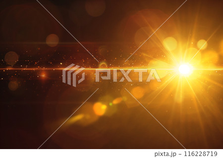 Abstract Natural Sun flare on the black Abstract Natural Sun flare on the black 116228719