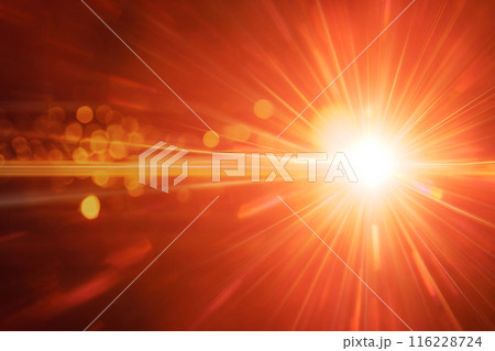 Abstract imitation sun starlight distant galaxy on a black background. 116228724