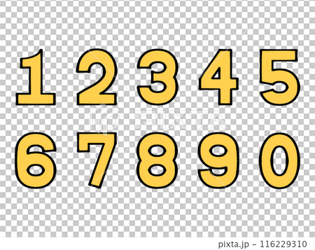 簡單的數位圖示插畫集素材 116229310