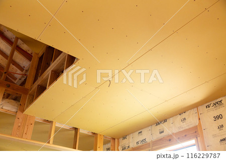 新築住宅の建築現場の天井 新築住宅の建築現場の天井 116229787