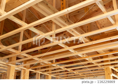 新築住宅の建築現場(内装基礎工事) 新築住宅の建築現場(内装基礎工事) 116229869