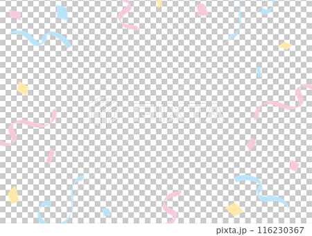 五彩紙屑框架背景柔和的顏色 116230367