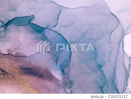 Abstract Ink Swirl in Hues of Blue and Purple Abstract Ink Swirl in Hues of Blue and Purple 116231217