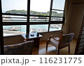 海辺の伝統的な和室からの眺望 116231775