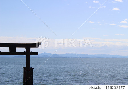 白髭神社　琵琶湖　湖畔 116232377