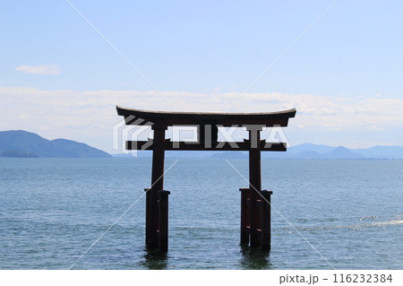 白髭神社　琵琶湖　湖畔 116232384