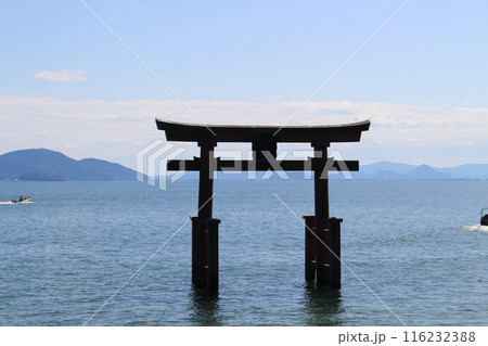 白髭神社 琵琶湖 湖畔 白髭神社 琵琶湖 湖畔 116232388