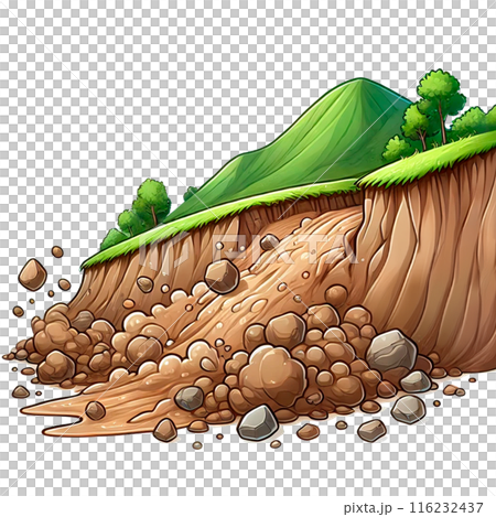 自然災害山崩圖 自然災害山崩圖 116232437