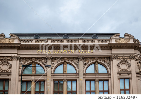 Headquarters of Czech National Bank (Ceska narodni banka, CNB), central bank of Czech Republic, in Prague, Czech Republic Headquarters of Czech National Bank (Ceska narodni banka, CNB), central bank of Czech Republic, in Prague, Czech Republic 116232497