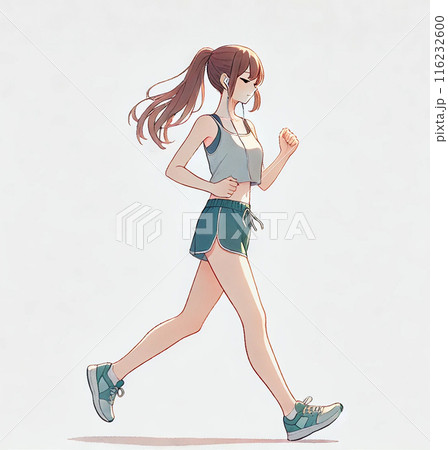 ジョギングする女性 116232600