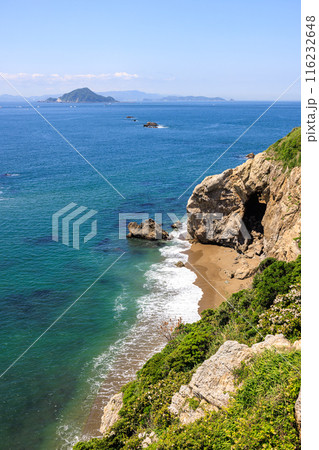 日出の石門近景 愛知県田原市 日出の石門近景 愛知県田原市 116232648